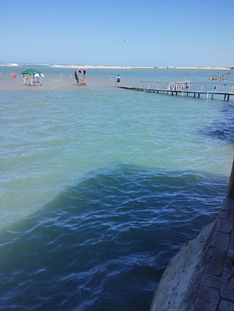 Lagoa de Barra Nova com kite